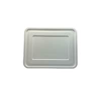 Picture of Ecozoe Bagasse LID for 5CP Meal Trays, White, Pack of 20 Pcs - Carton of 25 Packs