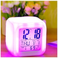 RGMS Digital Clock, White, Table Top