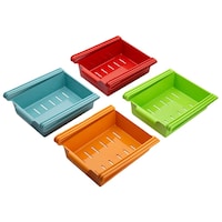Picture of 2Mech Fridge Storage Basket Rack Tray, Multicolour, Set of 4
