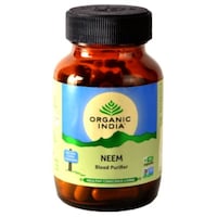 Picture of Organic India Neem Bottle, ONIC, 60 Capsules