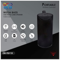 Picture of RGMS Original Bluetooth Portable Stereo Speaker with Inbuilt Mic, TG-113