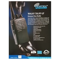 Vertel Walky Talky Radio, License Free