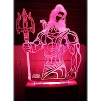 Picture of 2Mech Acrylic Colour Changing 3D Illusion LED Night Lamp, Shiva Design
