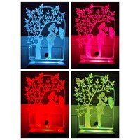 Picture of 2Mech Acrylic Colour Changing 3D Illusion LED Night Lamp, Tree Design