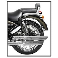 Picture of Dhe Best Silenced Double Barrel Exhaust Dual Pipe Silencer, Chrome