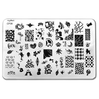 Picture of Royalkart Nail Art Stamping Kit With Stamper and Scrapper, CF08