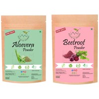 Picture of Heem & Herbs Aloevera and Beetroot Powder, 100 gm, Pack Of 2Pcs