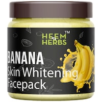 Picture of Heem & Herbs Banana Skin Whitening Face Pack, 100 gm