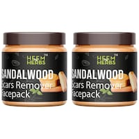 Picture of Heem & Herbs Sandalwood Scars Removal Face Pack, 100 gm, Pack Of 2Pcs