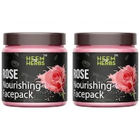Picture of Heem & Herbs Rose Nourishing Face Pack, 100 gm, Pack Of 2Pcs