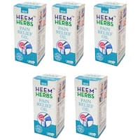 Heem & Herbs Ayurvedic Pain Relief Oil, 50 ml, Pack Of 5Pcs