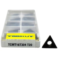 Tabikut Carbide Insert Set, TCMT16T304, T20, Pack of 10
