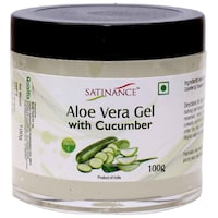 Picture of Satinance Aloe Vera Gel With Cucumber For Face, 100 gm