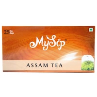Mysip Pure Assam Dip Tea Bags, 25 Bags