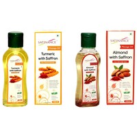 Picture of Satinance Turmeric With Saffron & Almond With Saffron Oil Combo