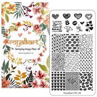 Picture of Royalkart Stamping Nail Art Kit Combo with Stamping Image Plate, RK08