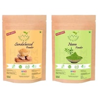 Picture of Heem & Herbs Sandalwood and Neem Powder Face Pack, 100 gm, Pack Of 2Pcs
