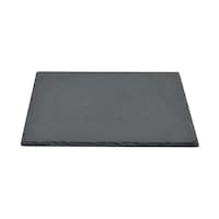 Kitchen Master Square Slate Plate , Black , 20 X 20Cm