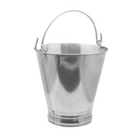 Raj Steel Bucket , Silver , 5Ltr