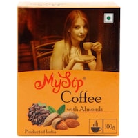 Mysip Pure Coffee With Almond, 100 gm