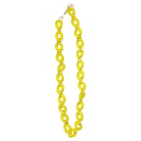 Picture of RKS Rextal Mask Non Plated Chain Necklace, Yellow