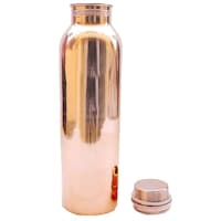 Prisha India Craft Water Bottle, Copper, 900 ml