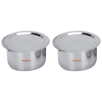 Picture of Limetro Stainless Steel Heavy Tope Set with Lid, Set of 2