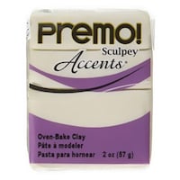 Sculpey Polymer Accents Clay, Pearl, 57 g
