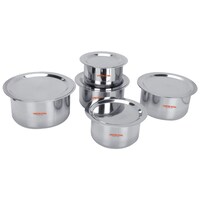 Picture of Limetro Stainless Steel Heavy Tope Set with Lid, Set of 5