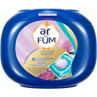 AR FUM PODS Lavender Serenity Laundry Detergent Capsules, 42 Capsules