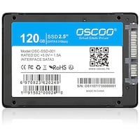 Oscoo Internal Solid State Drive SSD, 120GB, 2.5", Black