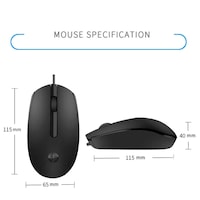 Picture of Hp Wired USB Mouse with 3 Buttons High Definition 1000DPI, M10