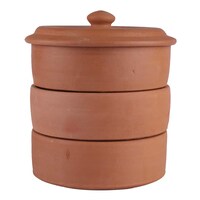 Village Decor Terracotta Sprout Box, Brown, 7", 3 Containers