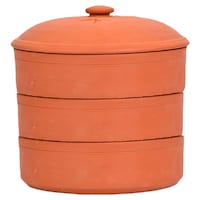 Picture of Village Decor Terracotta Sprout Box, 6", 3 Containers, Brown