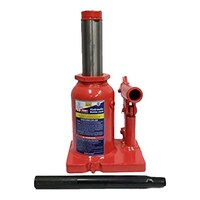Picture of Titan Double Lift Hydraulic Bottle Jack, Red, 8 Ton