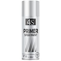 4S Spray Paint Premium Primer Spray, Silver, 400 ml