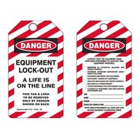 Loto Lok PVC Danger Tags, 143mm, S1–TAGD–09