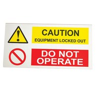 Magnetic Non Permanent Do Not Operate Sign, Multicolour