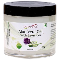 Picture of Satinance Aloe Vera Gel With Lavender For Face, 100 gm