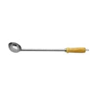 Picture of Raj Steel Gravy Laddle With Wooden Handle , Silver , 46Cm