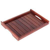 Picture of Creation India Craft Wooden Premium Serving Tray, Brown, 12 x 8.5 x 1.5inch