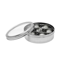 RAJ Steel Spice Storage Container With See Through Lid