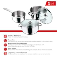Picture of Vinod Stainless Steel Cookware Set , Set Of 5