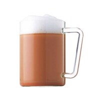 Borosil Classic Grande Beer Mug Set , Clear , 500 Ml , Set Of 2 Pcs