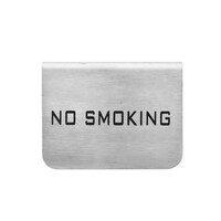 Raj Catering No Smoking Sign Plate , Silver , 7.5Cm , Csp004