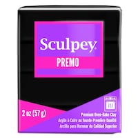 Premo Sculpey Polymer Clay, Black, 57 g
