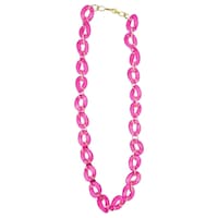 RKS Rextel Mask Non Adjustable Chain Necklace, Pink