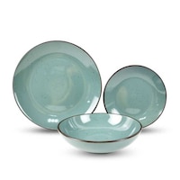 Picture of Kitchen Master Dazzle Dinner Set , Green , Set Of 12 Pcs