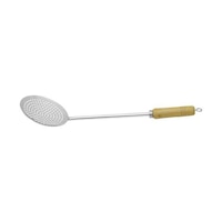 Picture of Raj Steel Skimmer With Wooden Handle , Silver , 42.5Cm