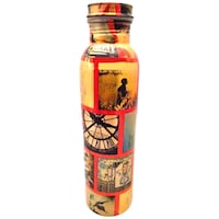 Prisha India Craft Digital Printed Yoga Water Bottle, 900 ml